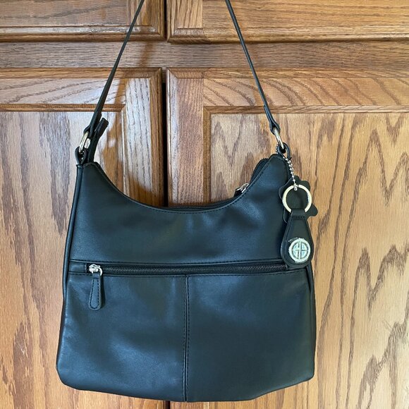 Giani Bernini black leather hobo bag - NWOT - Picture 1 of 8